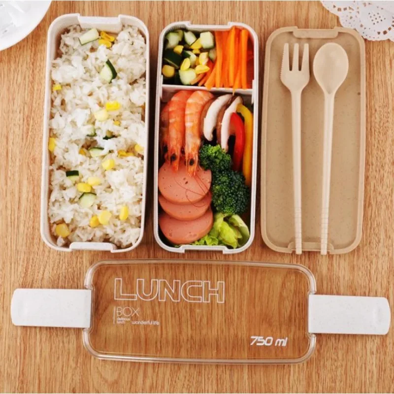750ml Wheat Straw Cold Plate with Tableware, 2-Layer Detachable Sealed Lunch Box for Adult, School, and Office Microwave Ovens
750ml Wheat Straw Cold Plate with Tableware, 2-Layer Detachable Sealed Lunch Box for Adult, School, and Office Microwave Ovens