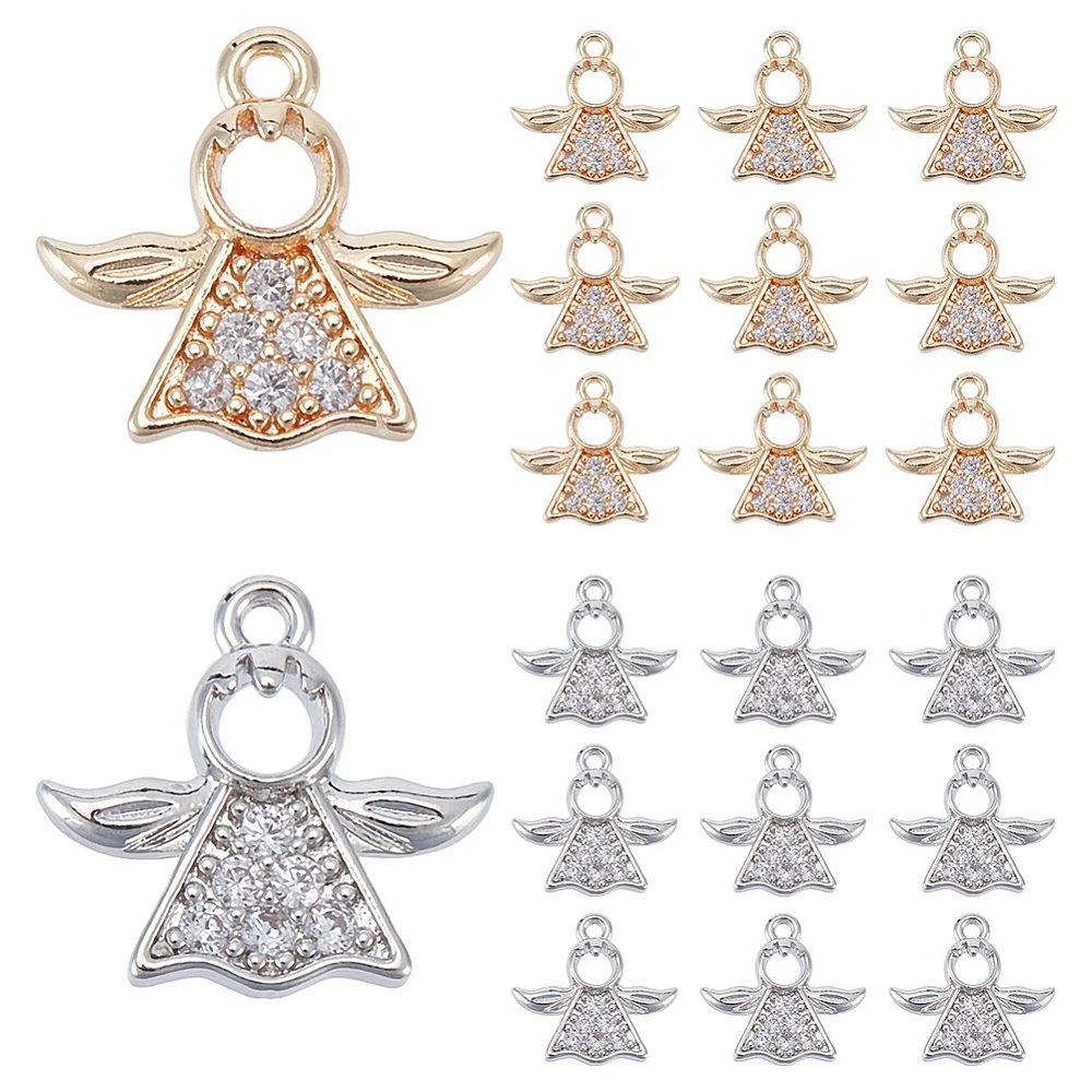 20pcs Cubic Zirconia Angel Wing Charms Golden Silver Angle Pendants with Loops Dangle Angel Pendants Christmas Angle Charms
20pcs Cubic Zirconia Angel Wing Charms Golden Silver Angle Pendants with Loops Dangle Angel Pendants Christmas Angle Charms