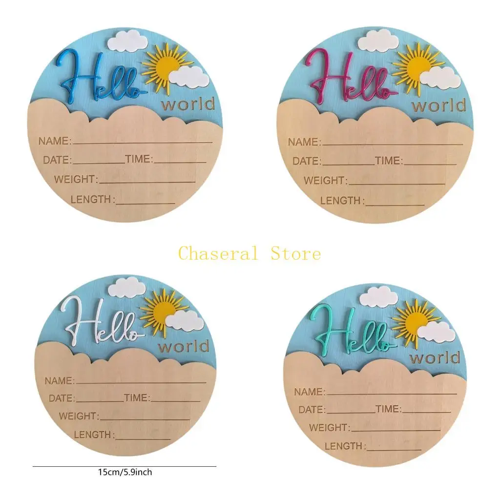 E7CE Wooden Hello Baby Sign Newborns Photoshoots Props Home Decoration 5.9Inch
E7CE Wooden Hello Baby Sign Newborns Photoshoots Props Home Decoration 5.9Inch