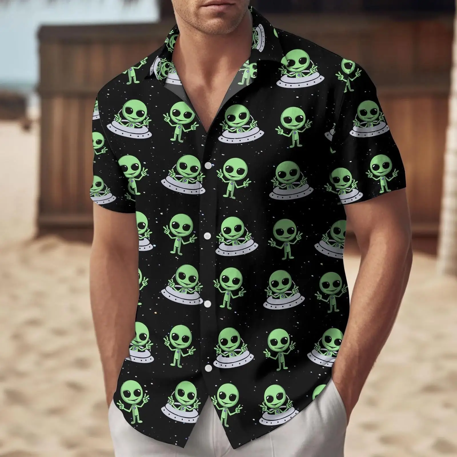 Funny Alien Graphic Shirts Oversized Men's Shirt 3D Printed Pattern Male Clothing Casual Shirt Lapel Tops Button Summer Clothing
Funny Alien Graphic Shirts Oversized Men's Shirt 3D Printed Pattern Male Clothing Casual Shirt Lapel Tops Button Summer Clothing