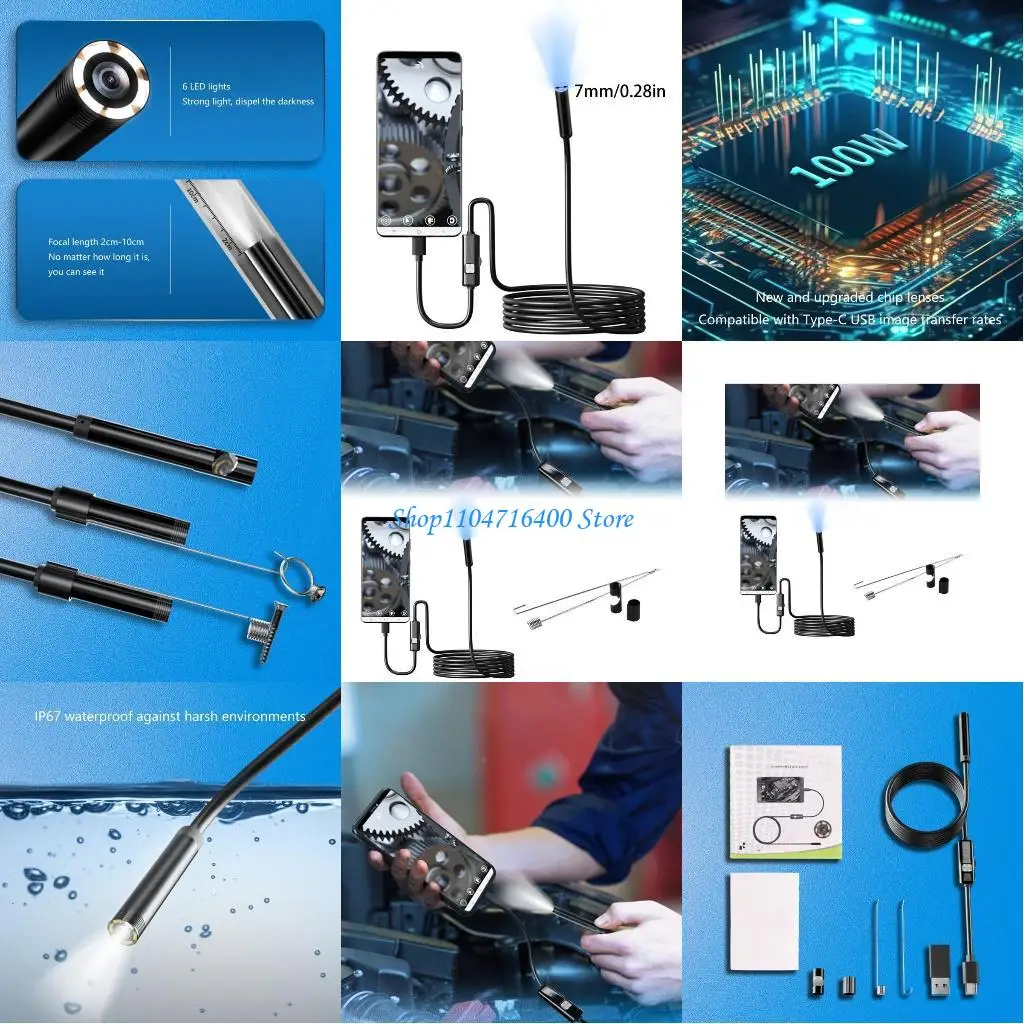 Y1GD 6 LED USB C SNAKE ENDOSCOPE BORESCOPE Инспекция камеры камеры для компьютера
Y1GD 6 LED USB C SNAKE ENDOSCOPE BORESCOPE Инспекция камеры камеры для компьютера
