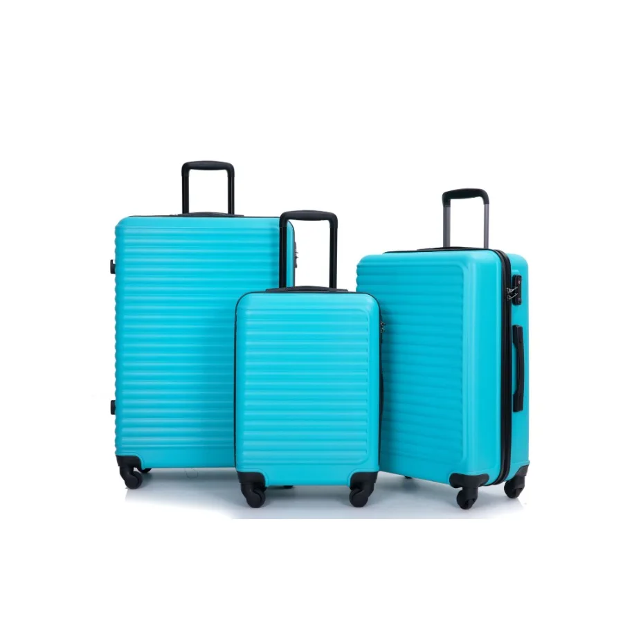 3 Piece Luggage Sets ABS Lightweight Suitcase with Two Hooks Spinner Wheels TSA Lock 20 24 28 Turquoise
3 Piece Luggage Sets ABS Lightweight Suitcase with Two Hooks Spinner Wheels TSA Lock 20 24 28 Turquoise