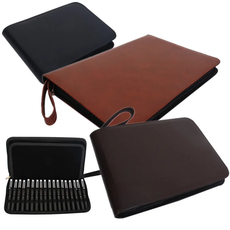 New leather Large Capacity Fountain Pencil Case 48 Slots Pen Bag Writing Holder Supplies Accessories
New leather Large Capacity Fountain Pencil Case 48 Slots Pen Bag Writing Holder Supplies Accessories