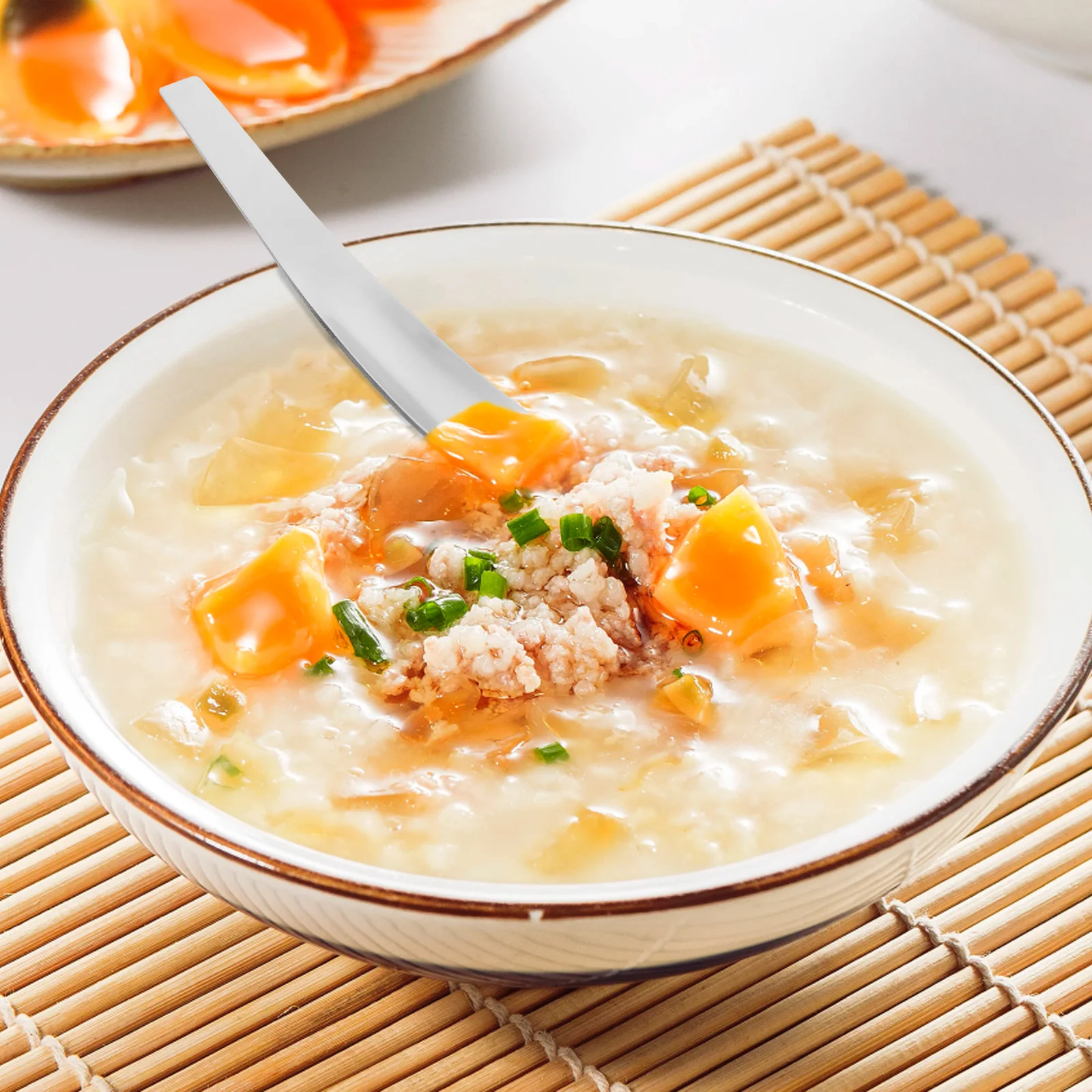 6Pcs Mini Stainless Steel Spoon Flat Long Design for Soup Coffee Tea Dessert Stirring Egg Custard Cereal Ice Cream Oatmeal
6Pcs Mini Stainless Steel Spoon Flat Long Design for Soup Coffee Tea Dessert Stirring Egg Custard Cereal Ice Cream Oatmeal