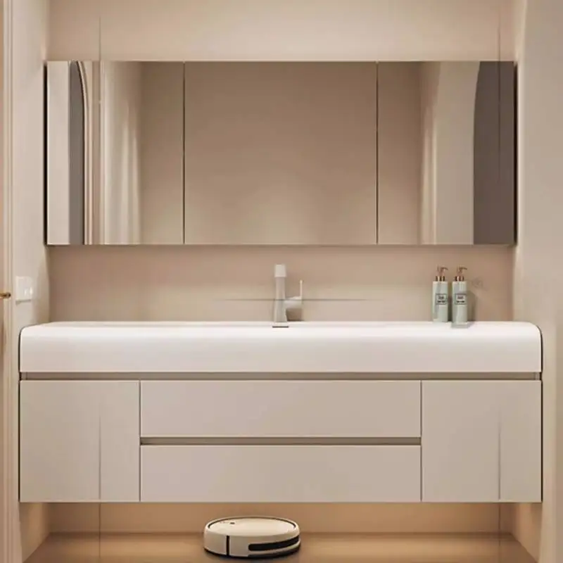 Wooden White Bathroom Cabinet Light Large Modern Luxury Mirror Bathroom Cabinet Storage Drawers Muebles Almacenamiento Furniture
Wooden White Bathroom Cabinet Light Large Modern Luxury Mirror Bathroom Cabinet Storage Drawers Muebles Almacenamiento Furniture
