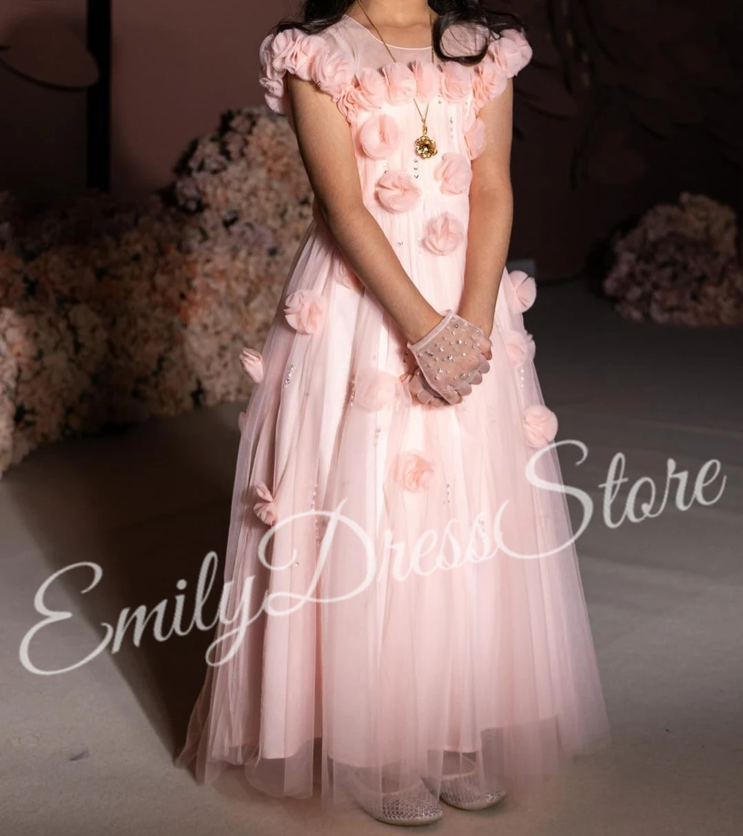 Customized Pink Flower Girl Dress For Wedding O-neck Elegant Beaded Applique Puffy Tulle Kids Birthday First Communion Gown
Customized Pink Flower Girl Dress For Wedding O-neck Elegant Beaded Applique Puffy Tulle Kids Birthday First Communion Gown