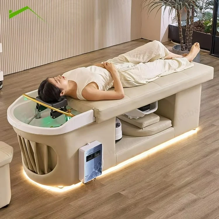 Factory Beauty Salon Hair Washing Head Spa Massage Table Shampoo Bed With LED
Factory Beauty Salon Hair Washing Head Spa Massage Table Shampoo Bed With LED
