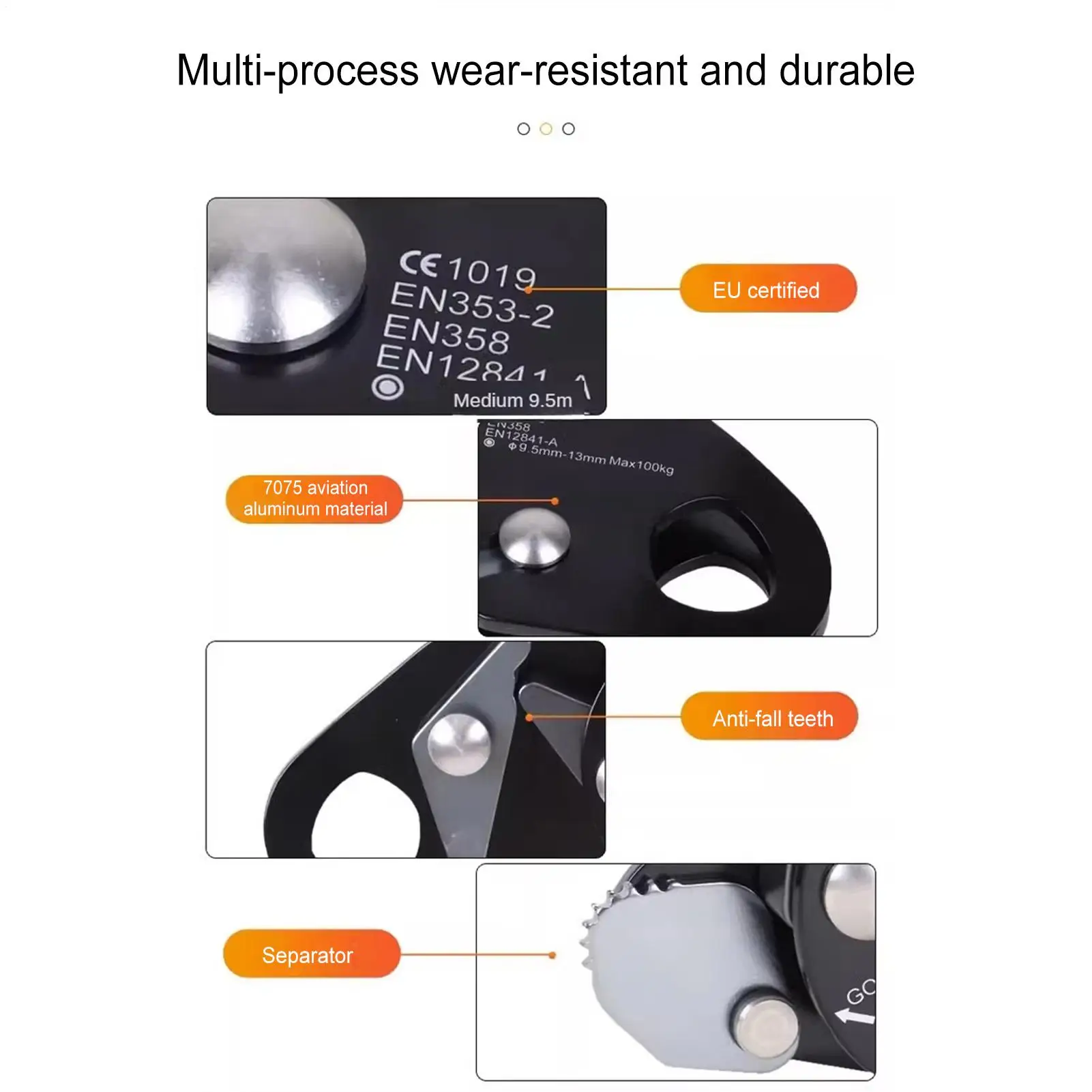 Auto Belay Device Self Locking Aluminum Adjustable Descender Tree Climbing Gear For Tree Rock Mountain Mountaineering Fire
Auto Belay Device Self Locking Aluminum Adjustable Descender Tree Climbing Gear For Tree Rock Mountain Mountaineering Fire