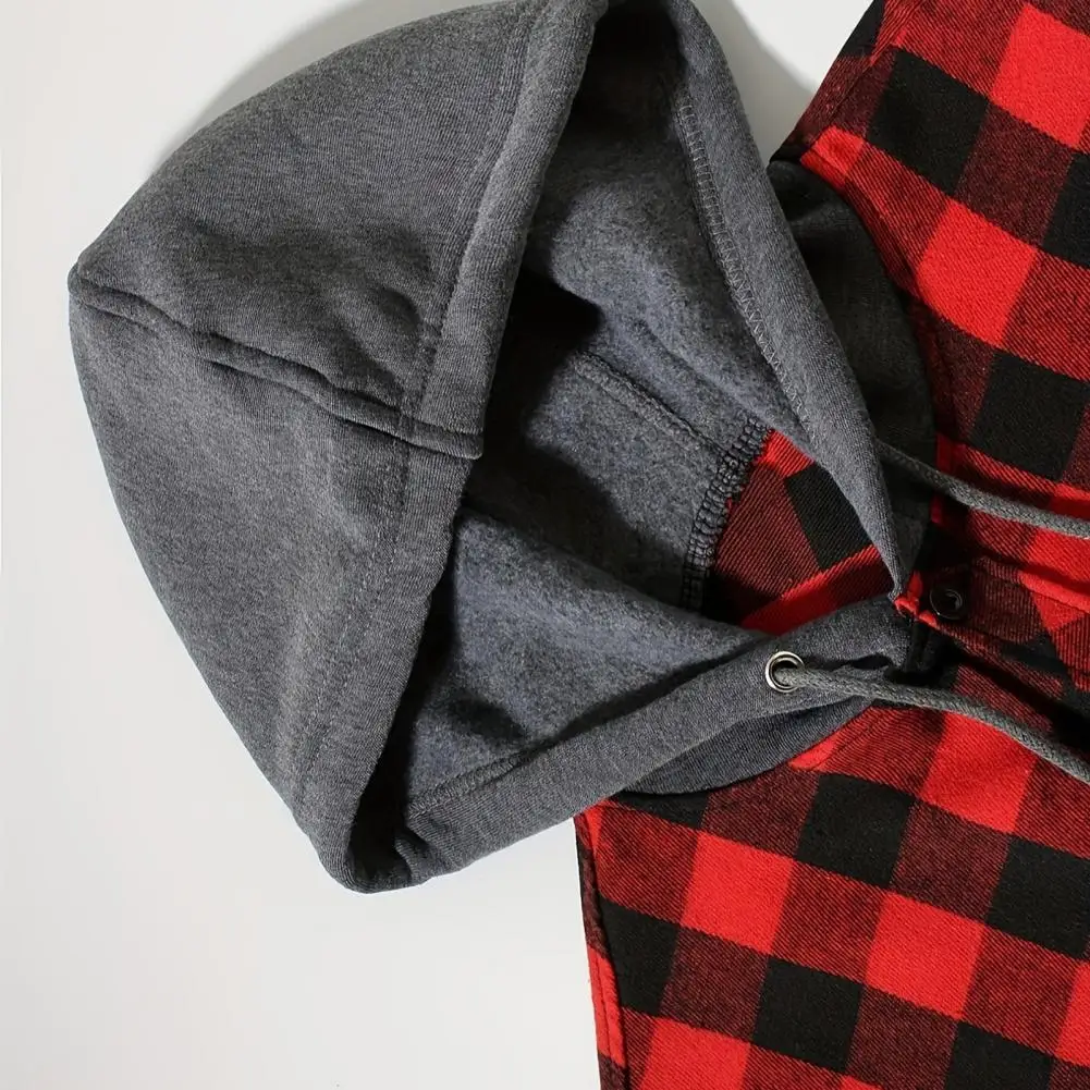 2025 Plaid Men Flannel Shirt Spring Men Shirt Hooded Drawstring Long Sleeves Color Matching Plaid Print Hooded Shirt Coat
2025 Plaid Men Flannel Shirt Spring Men Shirt Hooded Drawstring Long Sleeves Color Matching Plaid Print Hooded Shirt Coat