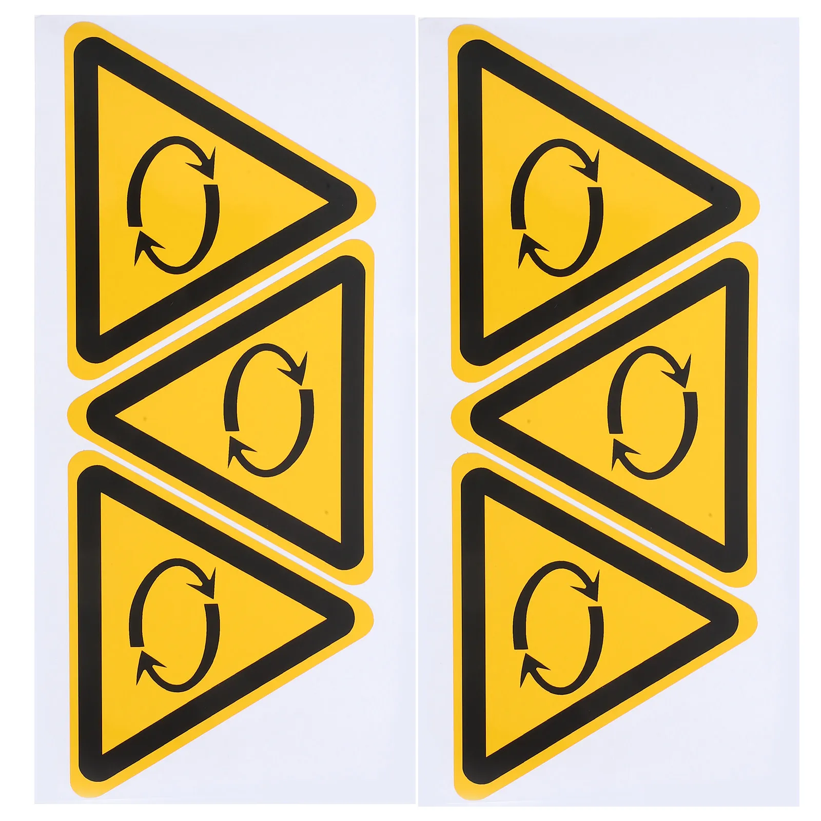 6Pcs Rotating Caution Sticker Pack Heavy-Duty Weatherproof Safety Warning Labels for Machines Industrial Facilities Warehouses
6Pcs Rotating Caution Sticker Pack Heavy-Duty Weatherproof Safety Warning Labels for Machines Industrial Facilities Warehouses