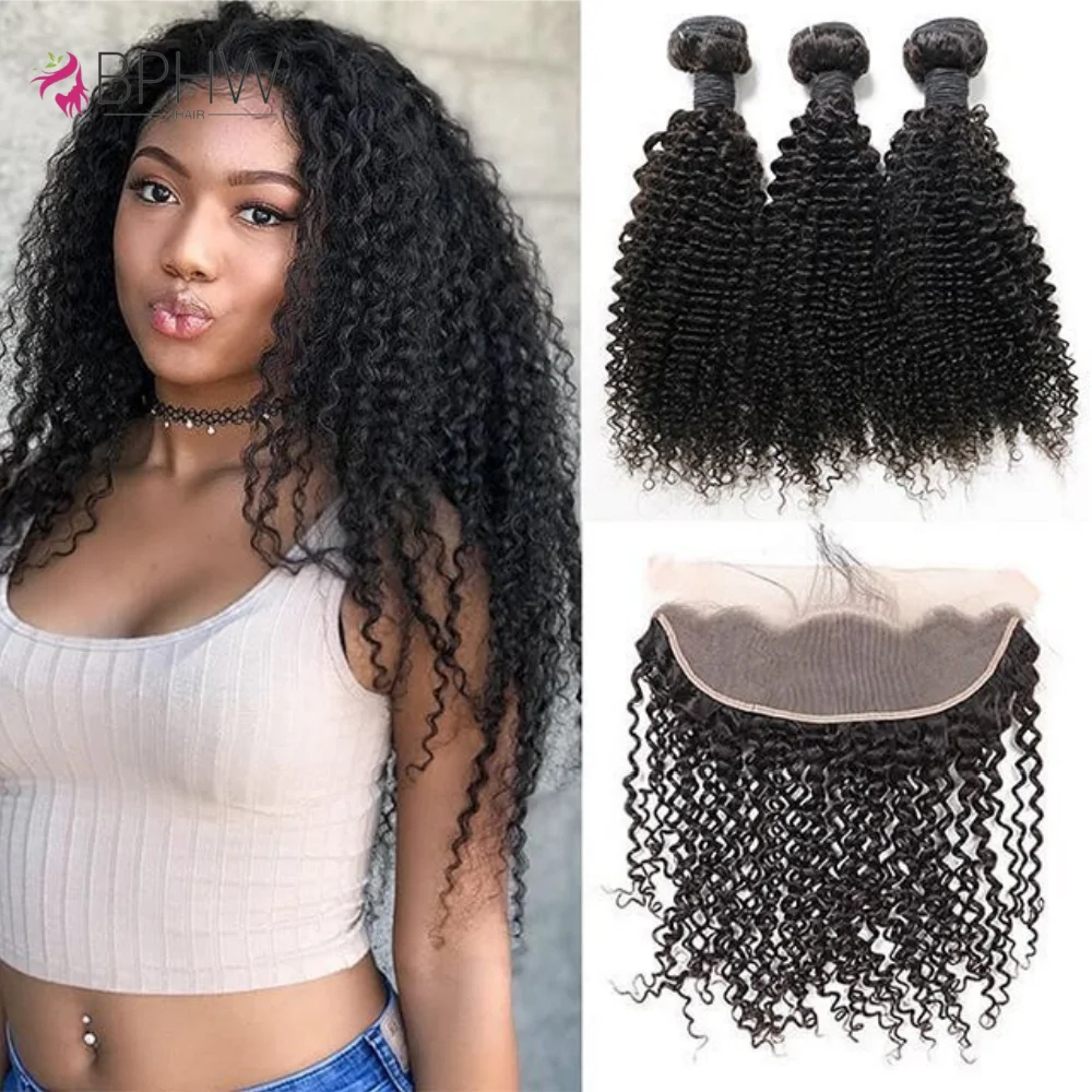 Kinky Curly Human Hair Bundles With Closure Transparent 4x4 Closure 13X4 Frontal Human Hair Weave 3 Bundles Remy Hair BPHW Hair
Kinky Curly Human Hair Bundles With Closure Transparent 4x4 Closure 13X4 Frontal Human Hair Weave 3 Bundles Remy Hair BPHW Hair