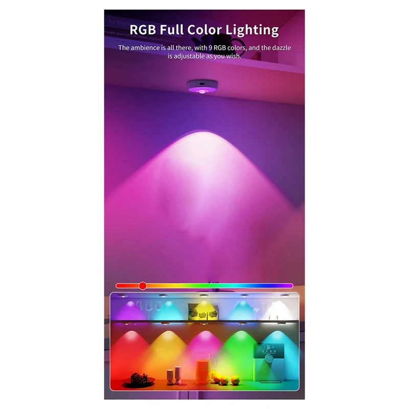 Новый USB перезаряжаемый светильник под шкафом RGB светодиодный ночник прожекторы для кухонного шкафа с регулируемой яркостью-A10G
Новый USB перезаряжаемый светильник под шкафом RGB светодиодный ночник прожекторы для кухонного шкафа с регулируемой яркостью-A10G