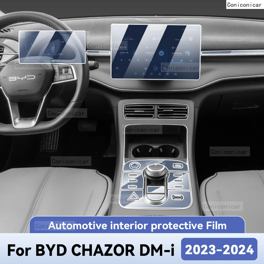 Для BYD CHAZOR DM i 2023 2024, защита салона автомобиля, пленка против царапин, наклейка, инструмент, центральное управление, навигационный экран
Для BYD CHAZOR DM i 2023 2024, защита салона автомобиля, пленка против царапин, наклейка, инструмент, центральное управление, навигационный экран