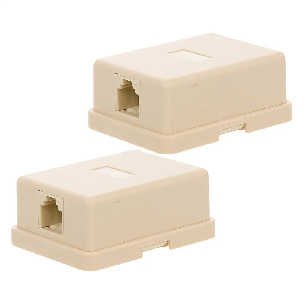 2 Pcs Telephone Junction Box Yellow 4 Core Line Connector Single Hole Splitter RJ11 Adapter Home Office Phone Socket
2 Pcs Telephone Junction Box Yellow 4 Core Line Connector Single Hole Splitter RJ11 Adapter Home Office Phone Socket