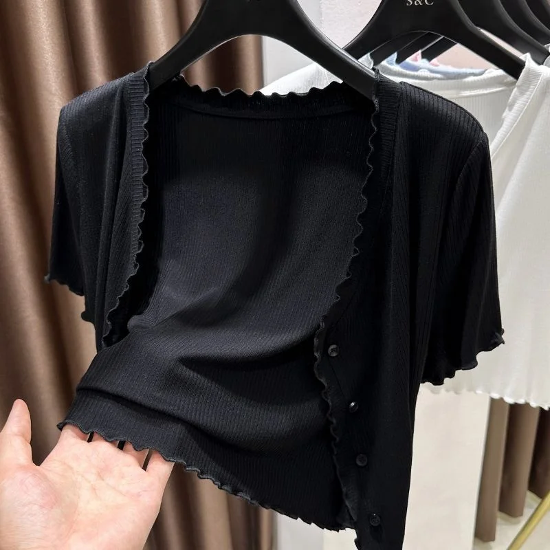 plus Size Modal Svel Wrap Women's Summer Outerwear Cardigan Sun Protection Flounce oulder ort Length Cover up
plus Size Modal Svel Wrap Women's Summer Outerwear Cardigan Sun Protection Flounce oulder ort Length Cover up