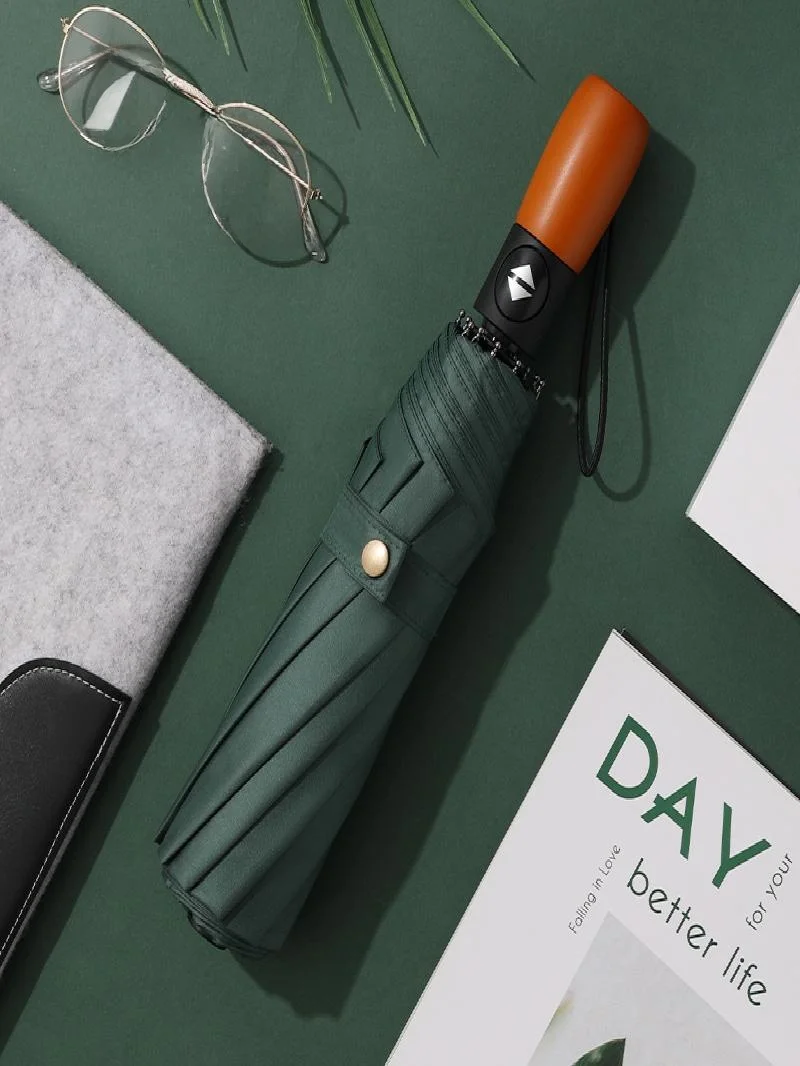 Black Vinyl Folding Umbrella Three 8 Bones Wooden Handle Advertising Umbrella Printable Gift Ideal Home Daily Use Item
Black Vinyl Folding Umbrella Three 8 Bones Wooden Handle Advertising Umbrella Printable Gift Ideal Home Daily Use Item
