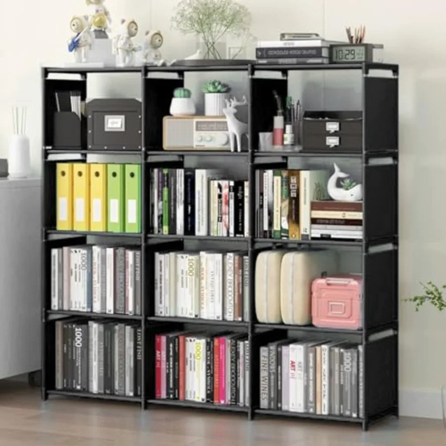 12 Cube Storage Organizer Book Shelves DIY Open Stackable Bookshelf Extra Large Plastic Bookcase Rack for Bedroom Living Room H
12 Cube Storage Organizer Book Shelves DIY Open Stackable Bookshelf Extra Large Plastic Bookcase Rack for Bedroom Living Room H