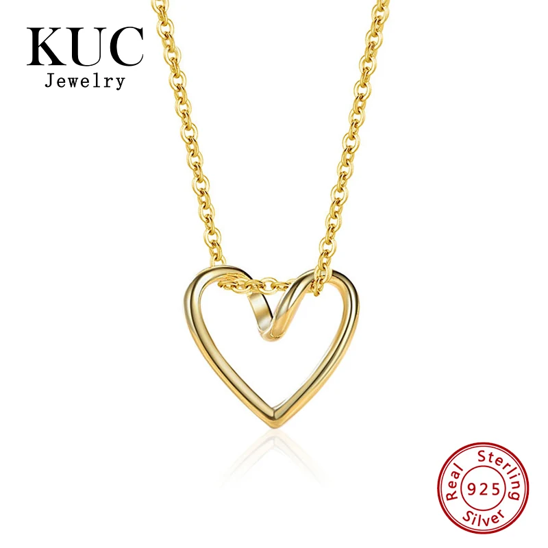 Fashion Minimalist Trendy 925 Sterling Silver 18k Gold Plated Hollowed-out Heart Shaped Pendant Necklaces for Women
Fashion Minimalist Trendy 925 Sterling Silver 18k Gold Plated Hollowed-out Heart Shaped Pendant Necklaces for Women