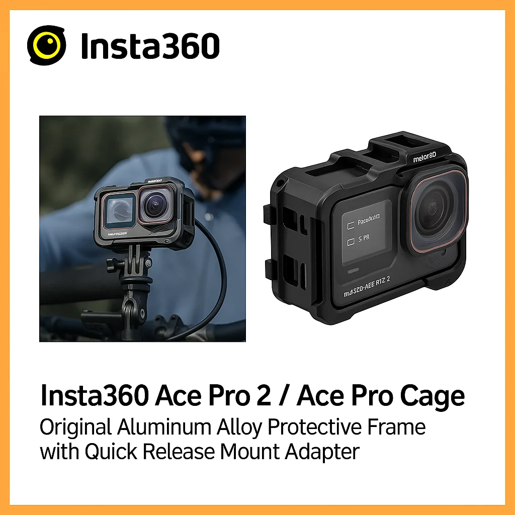 Клетка Insta360 Ace Pro 2/A Ace Pro | Оригинальная защитная рамка из алюминиевого сплава с быстроразъемным адаптером для крепления
Клетка Insta360 Ace Pro 2/A Ace Pro | Оригинальная защитная рамка из алюминиевого сплава с быстроразъемным адаптером для крепления
