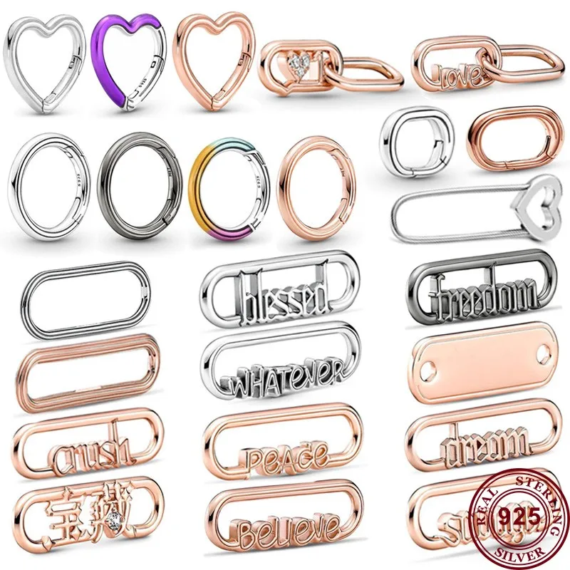 New Hot 925 Silver Exquisite Love Heart ME Free Connector Pendant Logo Accessories For Original Women's ME Bracelet Necklace
New Hot 925 Silver Exquisite Love Heart ME Free Connector Pendant Logo Accessories For Original Women's ME Bracelet Necklace