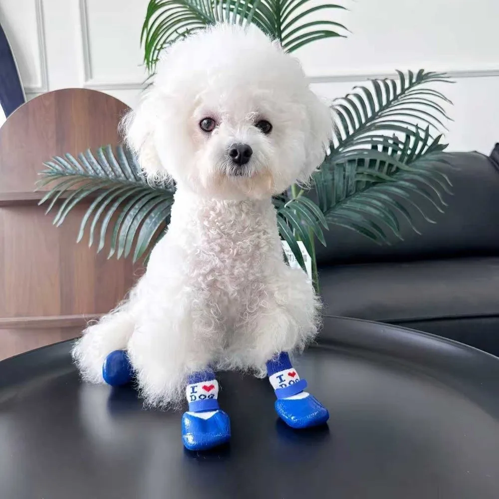 4 pieces/set Waterproof Pet Socks Booties Warm Anti-Slip Dog Socks Shoes Soft Sole Wear Resistant Dog Foot Covers Outdoor
4 pieces/set Waterproof Pet Socks Booties Warm Anti-Slip Dog Socks Shoes Soft Sole Wear Resistant Dog Foot Covers Outdoor