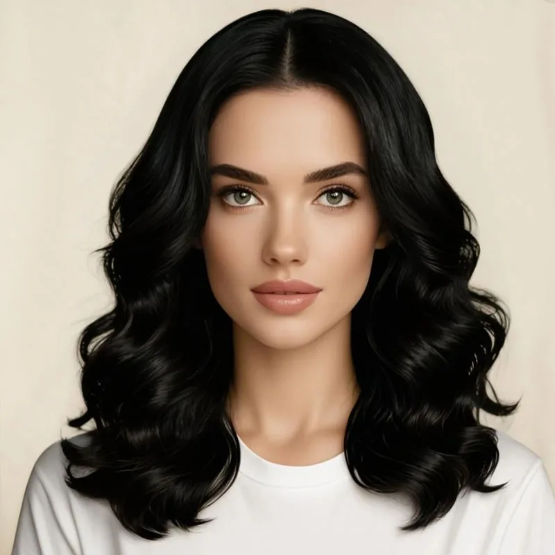 20 inch wavy curly black synthetic heat-resistant fiber wig, fluffy design, suitable for all women's daily wear
20 inch wavy curly black synthetic heat-resistant fiber wig, fluffy design, suitable for all women's daily wear