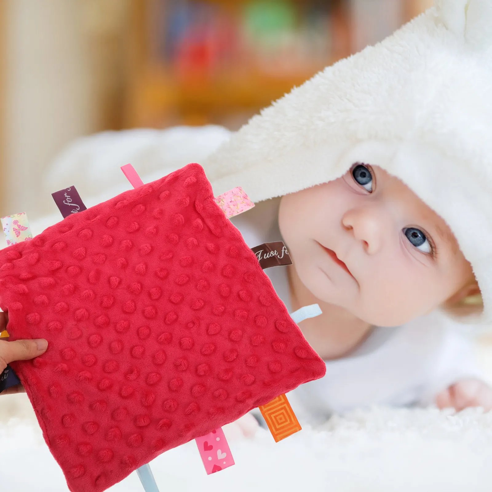 2Pcs Infant Appeasing Towel Gentle Colorful Baby Handkerchief Easy to Clean Portable Soothing Fabric for New Parents
2Pcs Infant Appeasing Towel Gentle Colorful Baby Handkerchief Easy to Clean Portable Soothing Fabric for New Parents