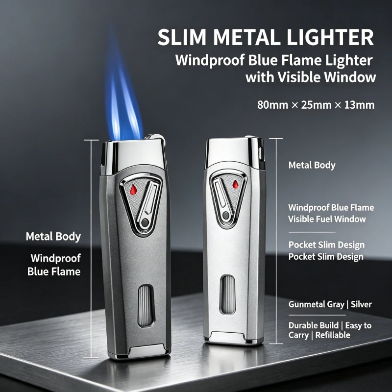 New JOBON Windproof 2 Jet Blue Flame Lighter Butane Refillable Metal Torch for Kitchen Baking BBQ Camping Cooking Tool
New JOBON Windproof 2 Jet Blue Flame Lighter Butane Refillable Metal Torch for Kitchen Baking BBQ Camping Cooking Tool