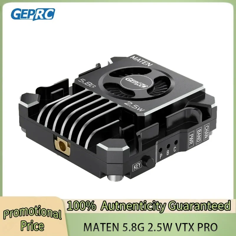 GEPRC MATEN 5.8G 2.5W VTX PRO Aluminum Alloy Numerical Control Shell Auxiliary Heat Dissipation Drones Accessories
GEPRC MATEN 5.8G 2.5W VTX PRO Aluminum Alloy Numerical Control Shell Auxiliary Heat Dissipation Drones Accessories