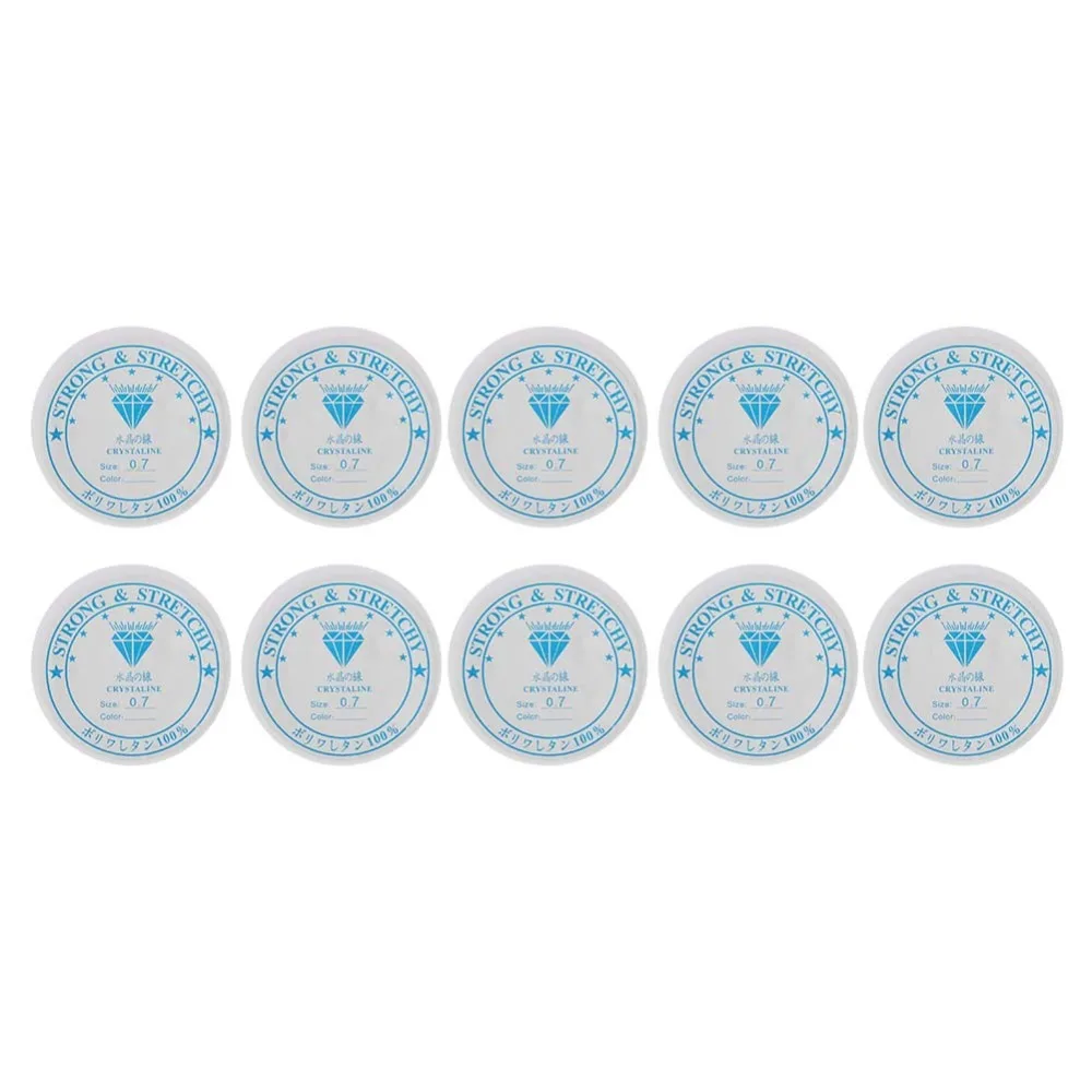 10pcs 0.7/0.4/0.5/0.6/1.0mm Crystal Elastic String Transparent Color TPU Material Transparent Beading String
10pcs 0.7/0.4/0.5/0.6/1.0mm Crystal Elastic String Transparent Color TPU Material Transparent Beading String