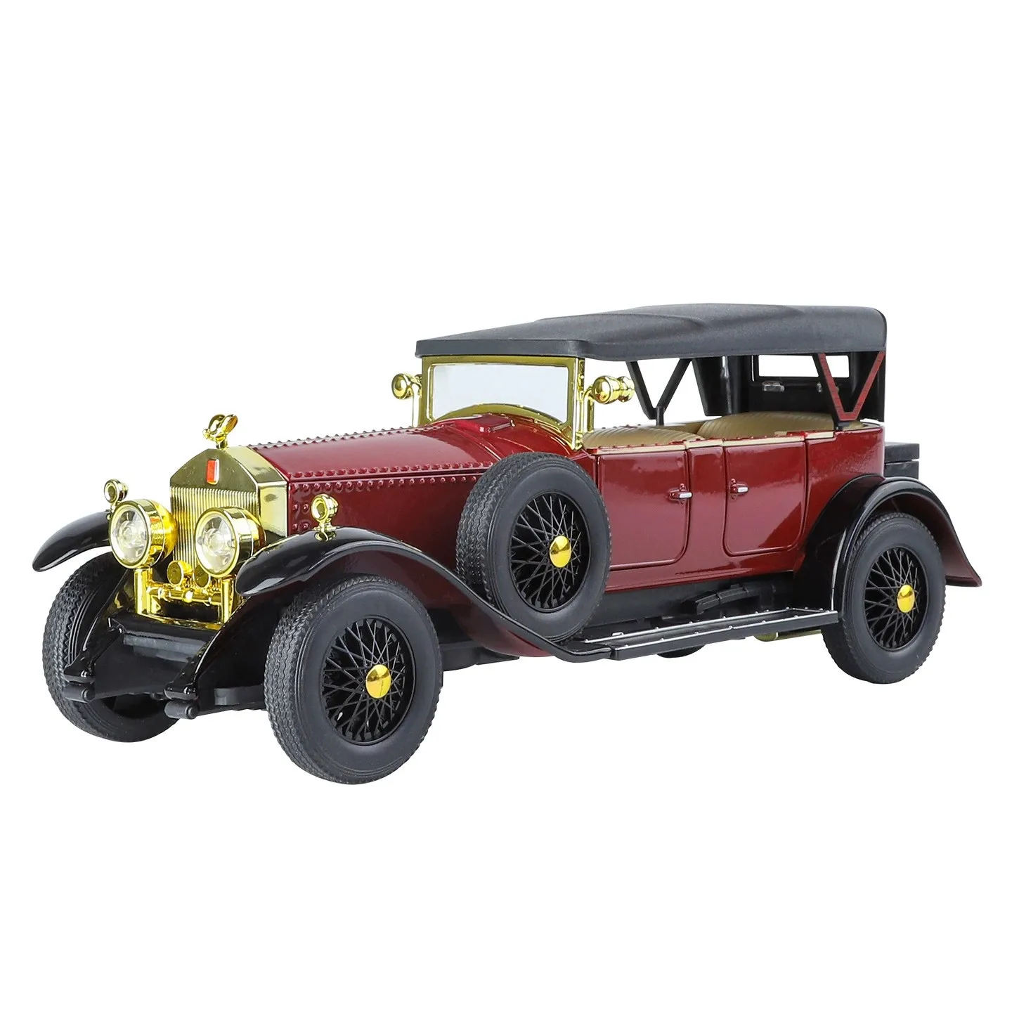 1:24 scale 1925 Luxury Car Alloy Metal Diecast Model Car Sound And Light Toy Home Decoration Ornaments Classic Retro
1:24 scale 1925 Luxury Car Alloy Metal Diecast Model Car Sound And Light Toy Home Decoration Ornaments Classic Retro