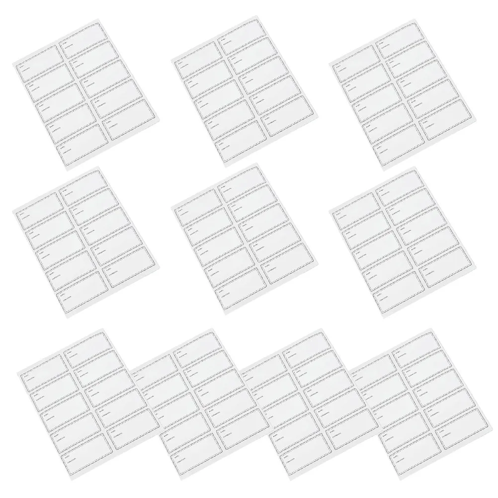 10 листов пустых этикеток для ручной надписи, водонепроницаемые, маслостойкие, для банок с продуктами, для указания даты истечения срока годности, для использования в морозильной камере, удобные в использовании
10 листов пустых этикеток для ручной надписи, водонепроницаемые, маслостойкие, для банок с продуктами, для указания даты истечения срока годности, для использования в морозильной камере, удобные в использовании