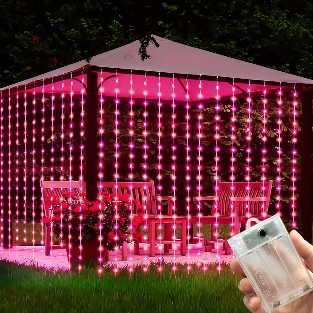 3/6M LED Curtain Light String Outdoor Bedroom Decoration Ramadan Home Decoration Battery Power 2026 Valentine's Day Eid Mubarak
3/6M LED Curtain Light String Outdoor Bedroom Decoration Ramadan Home Decoration Battery Power 2026 Valentine's Day Eid Mubarak