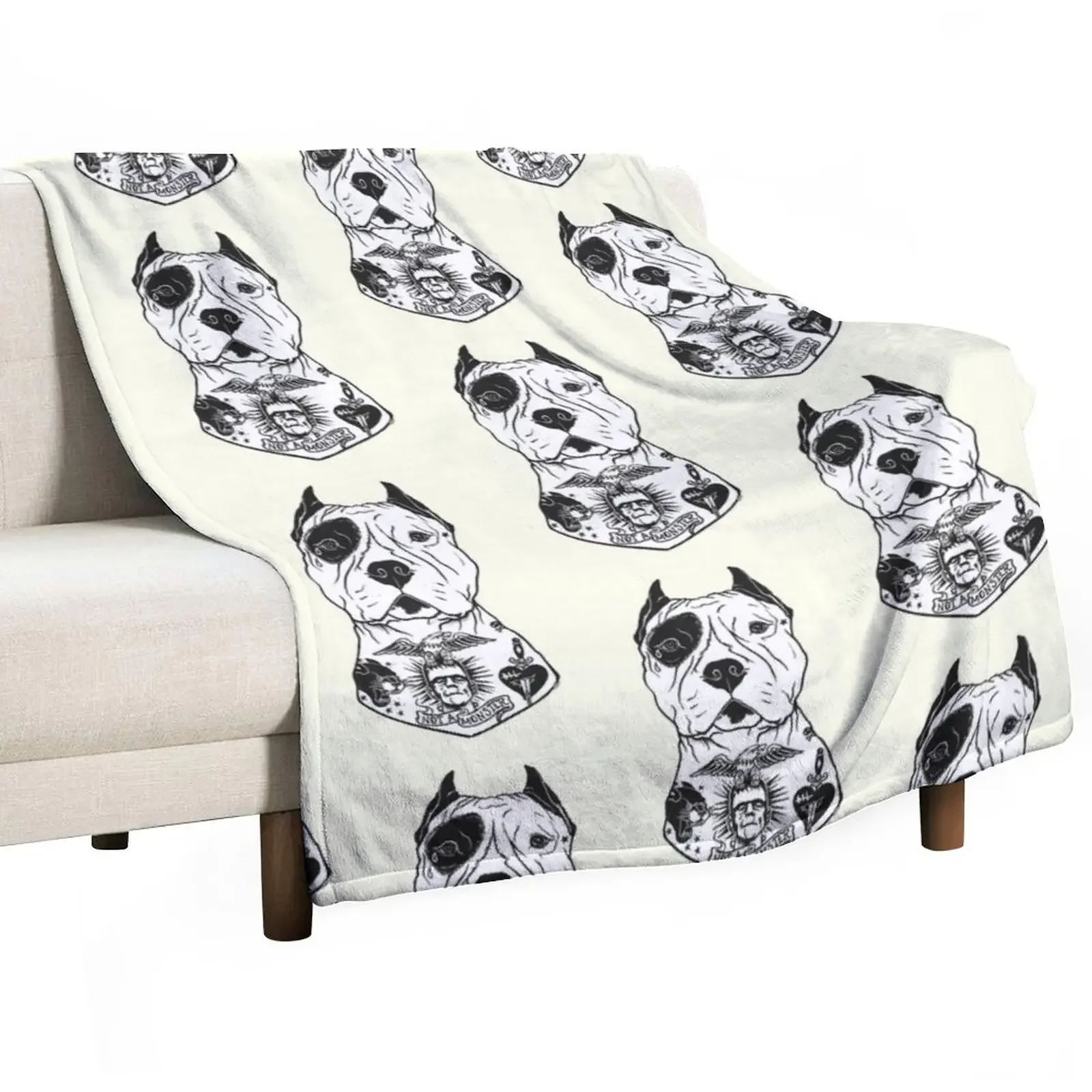 American Pitbull Tattooed Throw Blanket Flannel Fabric For Decorative Sofa Blankets
American Pitbull Tattooed Throw Blanket Flannel Fabric For Decorative Sofa Blankets