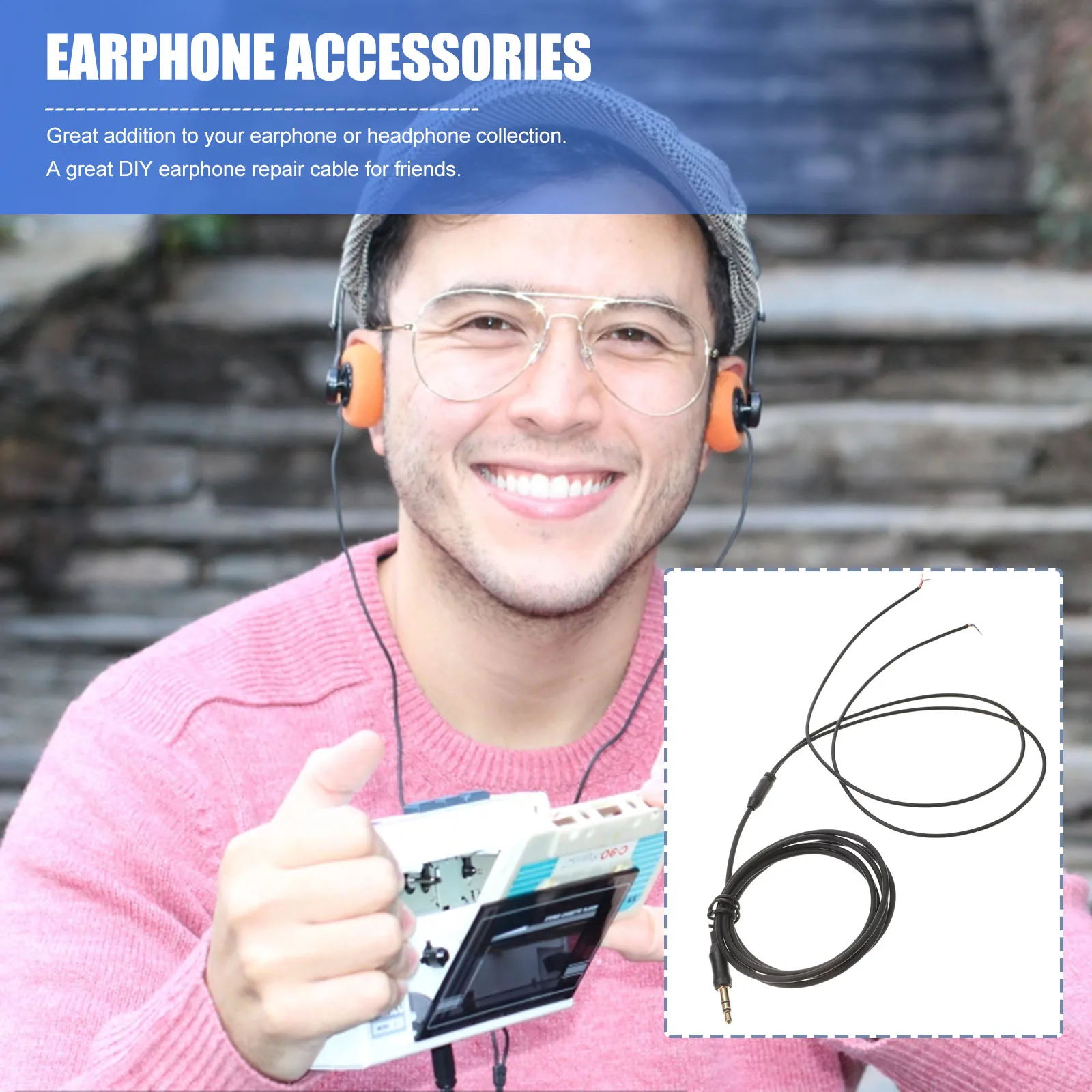 Earphone Repair Cable Long Durable Premium Material Replacement Part for Headphones DIY Earbuds Accessories Upgrade Line Phone
Earphone Repair Cable Long Durable Premium Material Replacement Part for Headphones DIY Earbuds Accessories Upgrade Line Phone