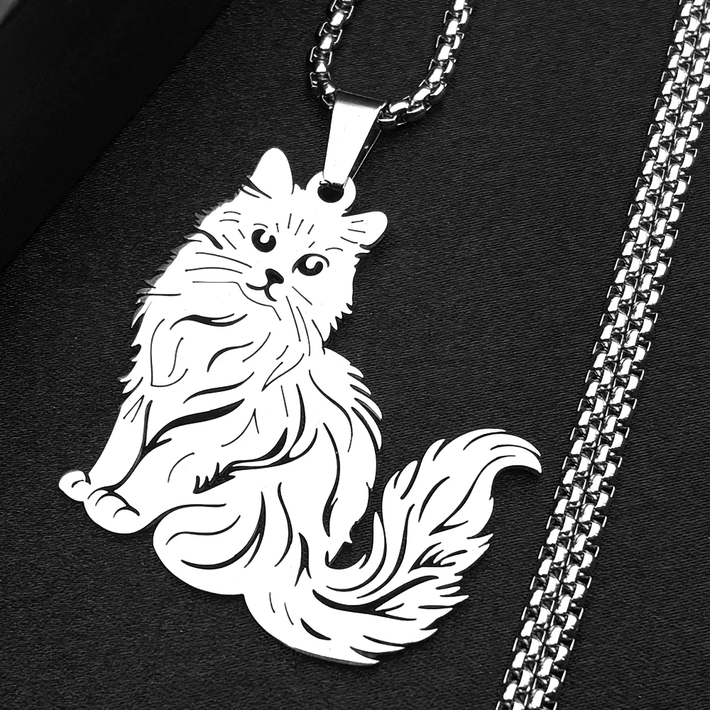 Sexy Ragdoll Cat Clavicle Chain Women Men Stainless Steel Silver Color Kitty Animal Our Cute Family Necklace Jewelry Accessory
Sexy Ragdoll Cat Clavicle Chain Women Men Stainless Steel Silver Color Kitty Animal Our Cute Family Necklace Jewelry Accessory