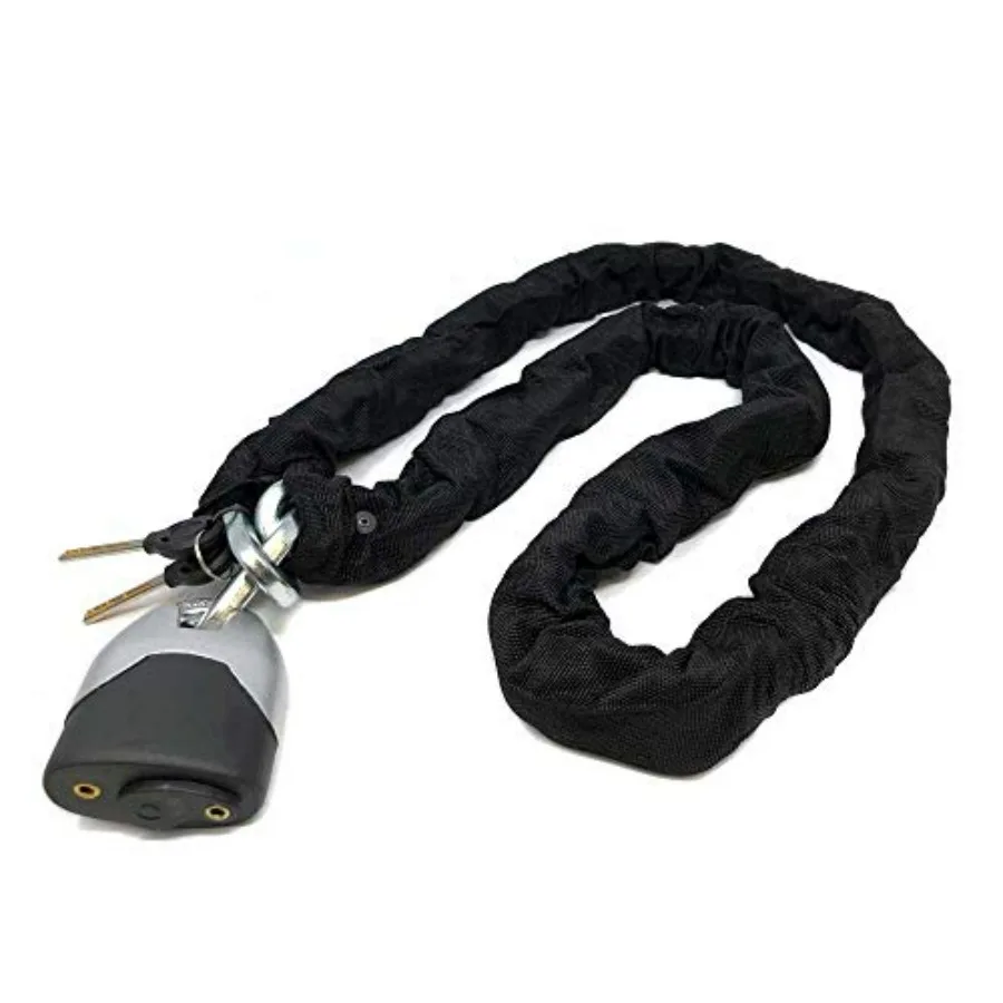 MYK Heavy Duty Premium Chain Lock 5ft 3in x 3/8in Black Ideal for Bicycles Motorcycles ATV UTV Spare Tires Trailers Durable Ste
MYK Heavy Duty Premium Chain Lock 5ft 3in x 3/8in Black Ideal for Bicycles Motorcycles ATV UTV Spare Tires Trailers Durable Ste