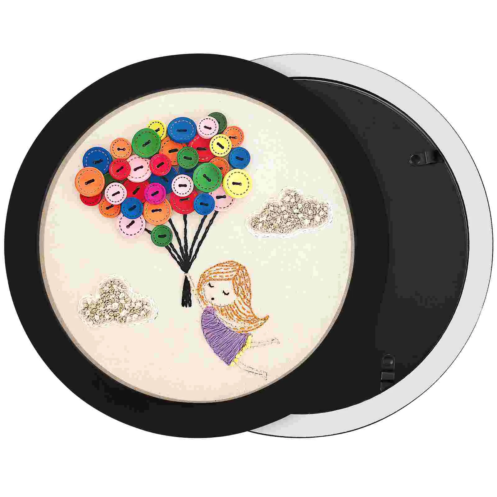 Desktop Round Photo Frame Work Crochet Hooks Black Iron Hoops Embroidery Holder Stand
Desktop Round Photo Frame Work Crochet Hooks Black Iron Hoops Embroidery Holder Stand