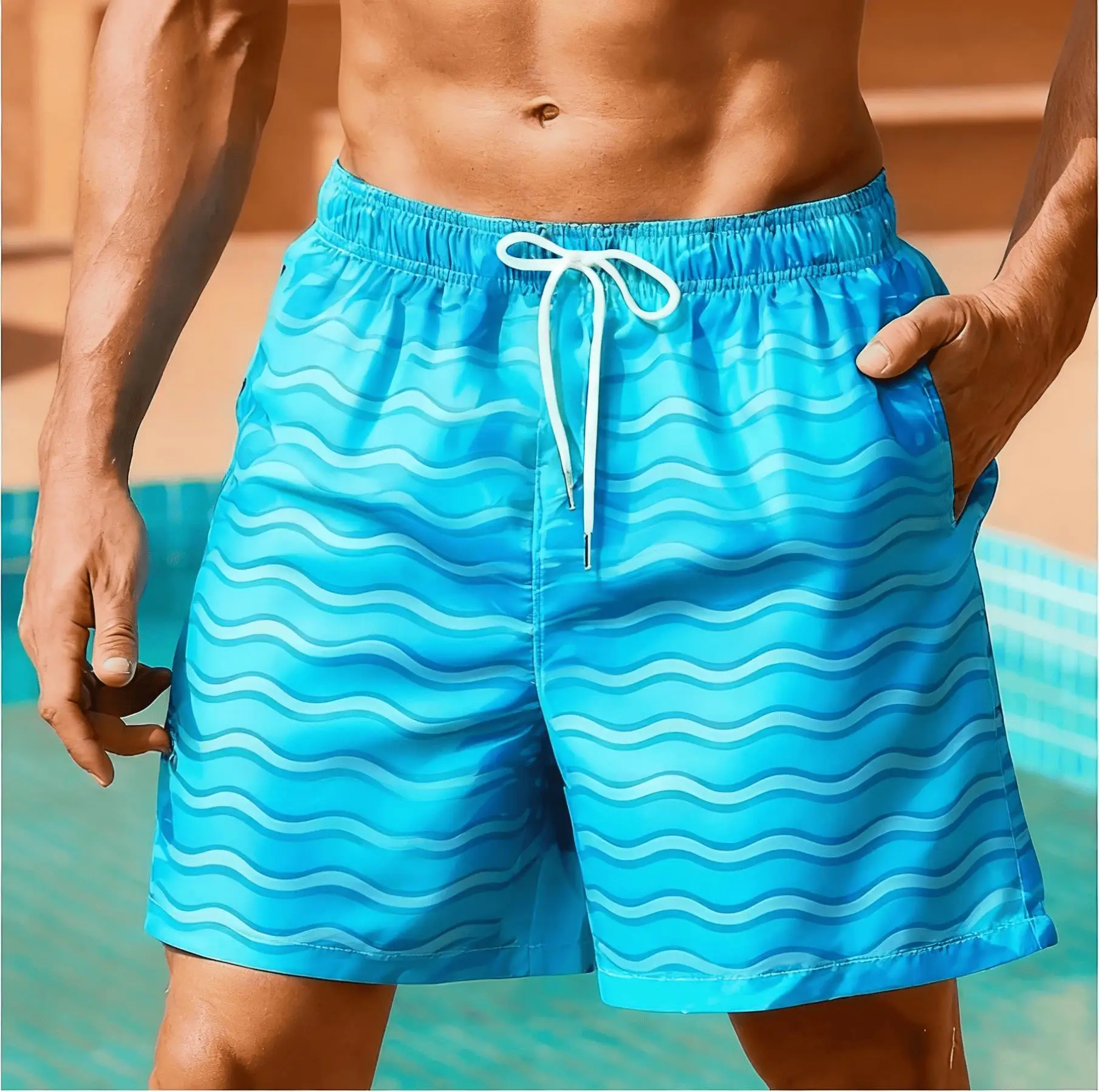 Men's Hawaiian Creative Gradient Men's Beach Shorts, Trendy Spring Summer Outdoor Vacation Swim Trunks
Men's Hawaiian Creative Gradient Men's Beach Shorts, Trendy Spring Summer Outdoor Vacation Swim Trunks