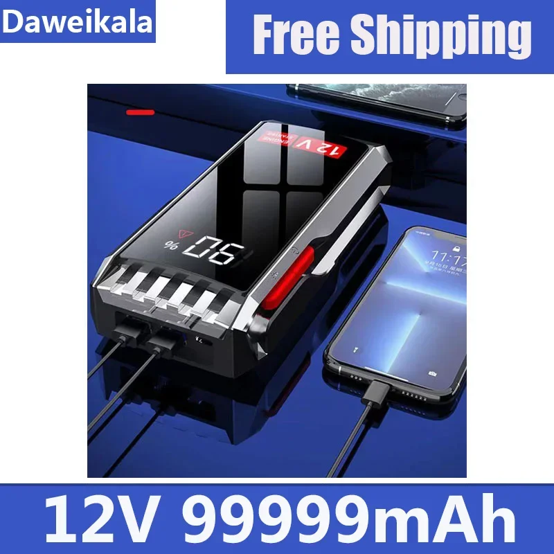 Car Jump Starter Starting Device Battery Power Bank 12V99999mAh Jumpstarter Auto Buster Emergency Booster Car Charger Jump Start
Car Jump Starter Starting Device Battery Power Bank 12V99999mAh Jumpstarter Auto Buster Emergency Booster Car Charger Jump Start