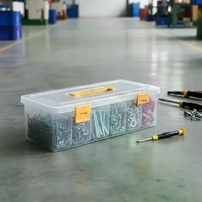 Hardware Tool Storage Box, Multi-Compartment Transparent Tool Organizer, Screw And Accessory Sorting Box, Household Screw, Wrenc
Hardware Tool Storage Box, Multi-Compartment Transparent Tool Organizer, Screw And Accessory Sorting Box, Household Screw, Wrenc