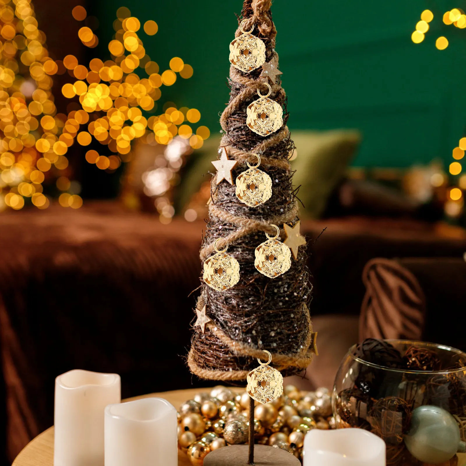 100Pcs Headpiece Iron Bells Vintage Style DIY Crafts Hanging Decor for Christmas Wedding Party New Year Ornaments
100Pcs Headpiece Iron Bells Vintage Style DIY Crafts Hanging Decor for Christmas Wedding Party New Year Ornaments