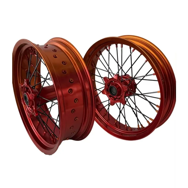 Fit KTM EXC 17 Inch Wheel Set Motorcycle Dirt Bike Supermotard Wheels Red And Orange Rims 17*3.5 17*5.0
Fit KTM EXC 17 Inch Wheel Set Motorcycle Dirt Bike Supermotard Wheels Red And Orange Rims 17*3.5 17*5.0