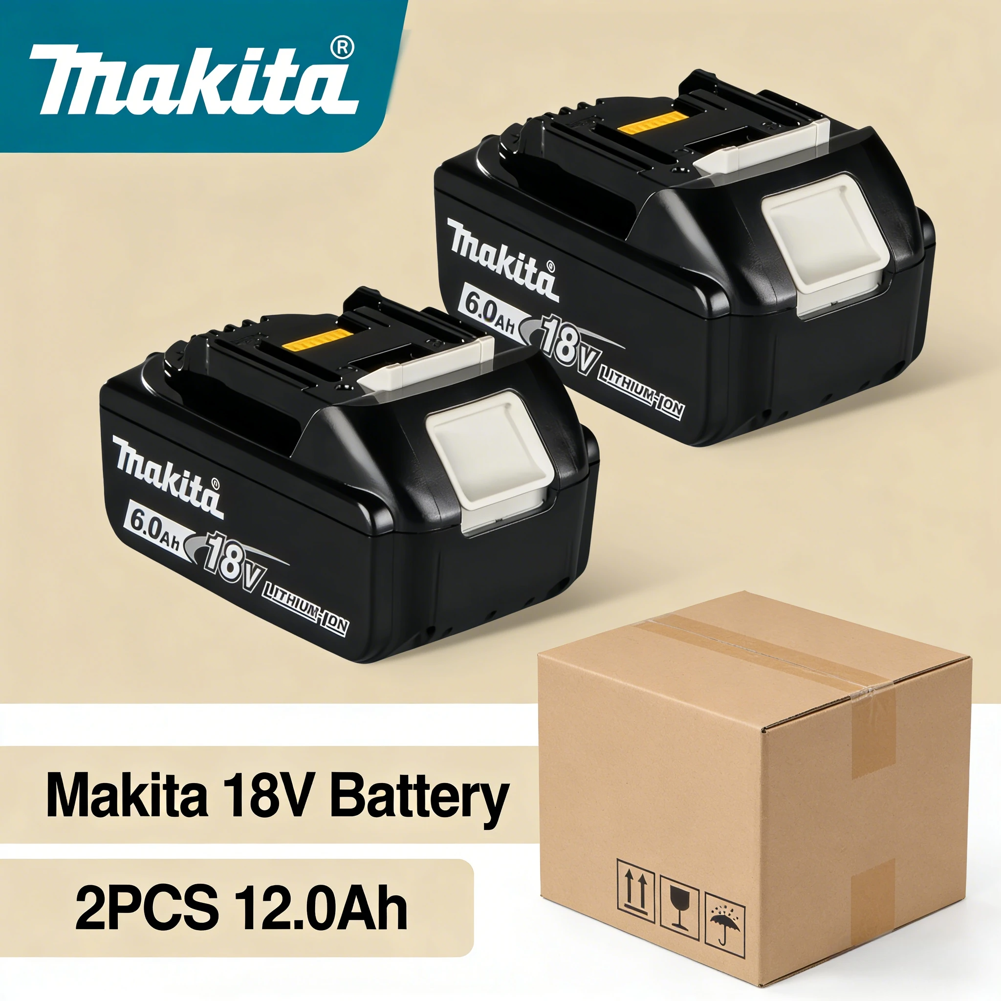 Original Makita Battery, Makita 18V 6.0Ah Battery, for Makita Drill DTW700 DHR202 DGA404 DDF487 DTD173 DJV182 HR140Z
Original Makita Battery, Makita 18V 6.0Ah Battery, for Makita Drill DTW700 DHR202 DGA404 DDF487 DTD173 DJV182 HR140Z
