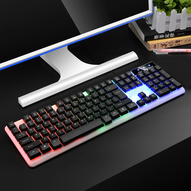 Backlit Wired Floating Mechanical Feel Keyboard for Home Gaming PC USB Office Use
Backlit Wired Floating Mechanical Feel Keyboard for Home Gaming PC USB Office Use