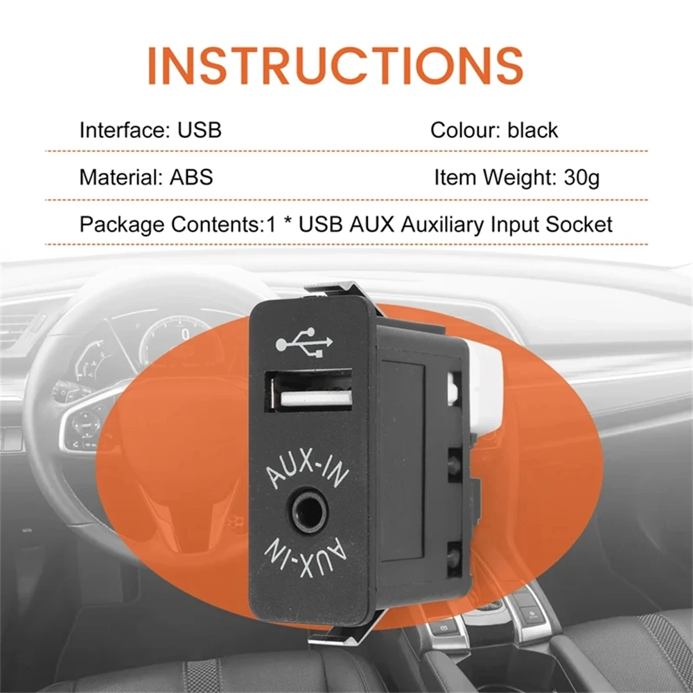 AUX USB Input Port Socket Adapter Replacement For BMW E81 E87 E90 F10 F12 E70 X4 X5 X6
AUX USB Input Port Socket Adapter Replacement For BMW E81 E87 E90 F10 F12 E70 X4 X5 X6