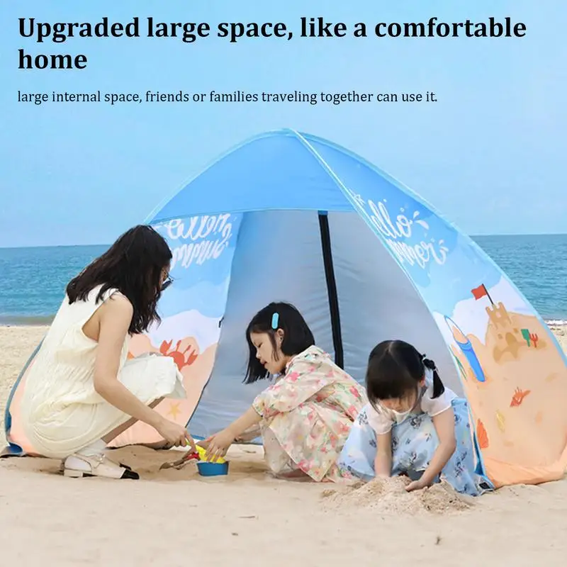 Beach Tent Automatic Easy Setup UV Protection Tent UPF 50 UV Protection Automatic Sun Shade Shelter Easy Setup Outdoor Family
Beach Tent Automatic Easy Setup UV Protection Tent UPF 50 UV Protection Automatic Sun Shade Shelter Easy Setup Outdoor Family