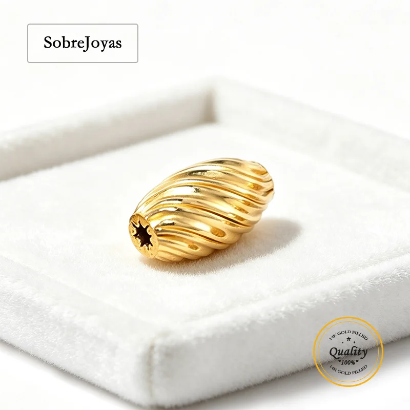 14k Gold Filled Corrugated Twist Bead for Jewelry Making DIY Handmade Accessory Tarnish Resistant Bead Jewelry Findings
14k Gold Filled Corrugated Twist Bead for Jewelry Making DIY Handmade Accessory Tarnish Resistant Bead Jewelry Findings