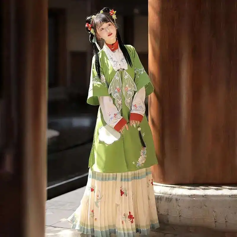 XL Chinese Hanfu Dress Women Carnival Cosplay Costume Ancient Traditional Hanfu Dress Green&red Print Dance Dress Plus
XL Chinese Hanfu Dress Women Carnival Cosplay Costume Ancient Traditional Hanfu Dress Green&red Print Dance Dress Plus