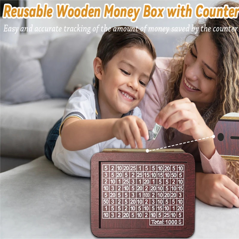 Money Box Piggy Banks to Save Retro Wooden Japanese Piggy Bank Counter Moneybox Savings Time for Money Kids Coin Adults Gift
Money Box Piggy Banks to Save Retro Wooden Japanese Piggy Bank Counter Moneybox Savings Time for Money Kids Coin Adults Gift